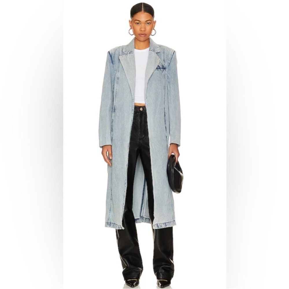 BY.DYLN Blue Longline Denim Coat